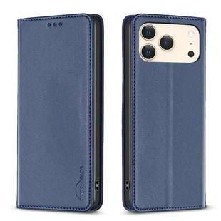 For iPhone 17 Pro Max Magnetic Leather Phone Case(Blue)