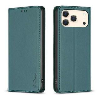 For iPhone 17 Pro Max Magnetic Leather Phone Case(Green)