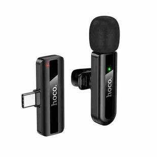 hoco L20 Fair USB-C / Type-C Lavalier Wireless Microphone(Black)