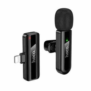 hoco L20 Fair 8 Pin Lavalier Wireless Microphone(Black)
