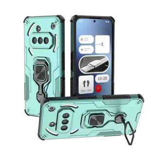 For Nothing Phone 3a Metal Kickstand TPU Hybrid PC Phone Case(Green)