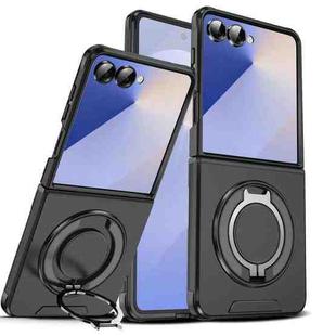 For Samsung Galaxy Z Flip7 5G Sliding Camshield Ring Holder Phone Case(Black)