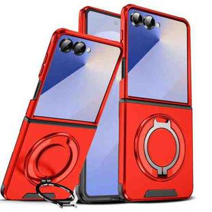 For Samsung Galaxy Z Flip7 5G Sliding Camshield Ring Holder Phone Case(Red)