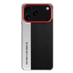 For iPhone 17 Pro Camera Design Diamond Texture Leather PC Phone Case(Black)