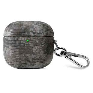 For AirPods 3 Camouflage Nature Leather Earphone Protective Case(Earth Camouflage)