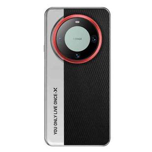 For Huawei Mate 60 Camera Design Diamond Texture Leather PC Phone Case(Black)