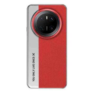 For Huawei Mate 70 Camera Design Diamond Texture Leather PC Phone Case(Red)