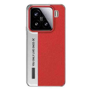 For Xiaomi 15 Camera Design Diamond Texture Leather PC Phone Case(Red)