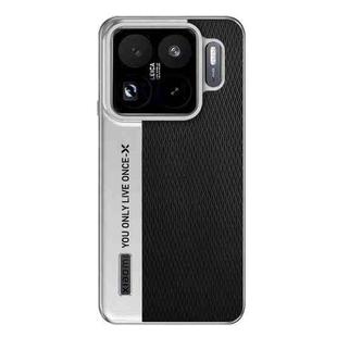For Xiaomi 15S Pro Camera Design Diamond Texture Leather PC Phone Case(Black)