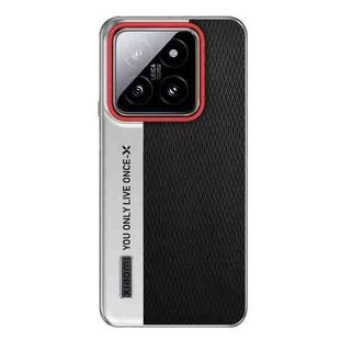For Xiaomi 14 Pro Camera Design Diamond Texture Leather PC Phone Case(Black)