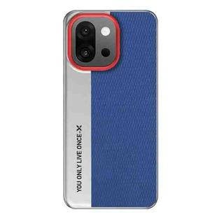For OnePlus 13T Camera Design Diamond Texture Leather PC Phone Case(Blue)