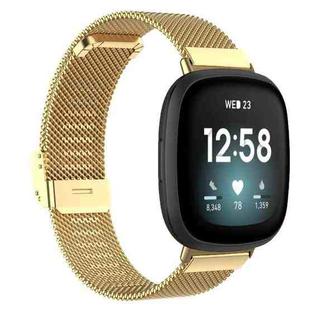 For Fitbit Versa 4 / 3 / Sense2 / 1 xDfind Milanese Metal Buckle Watch Band(Gold)