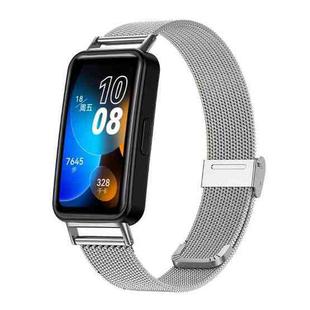 For Huawei Band 10 / 9 / 8 NFC xDfind Milanese Metal Buckle Watch Band(Silver)