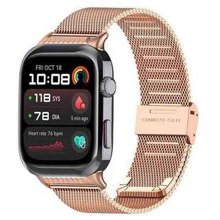 For Huawei Watch D2 xDfind Milanese Metal Buckle Watch Band(Rose Gold)