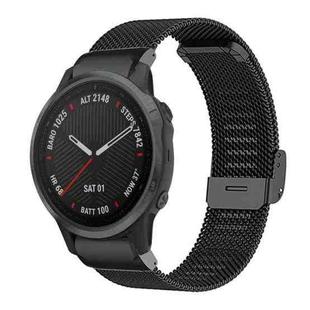 For Garmin Fenix 8/7S/6S/5S 20mm xDfind Milanese Metal Buckle Watch Band(Black)