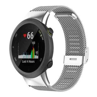 For Garmin Forerunner 45/45S/Swim2 18mm xDfind Milanese Metal Buckle Watch Band(Silver)