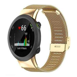 For Garmin Forerunner 45/45S/Swim2 18mm xDfind Milanese Metal Buckle Watch Band(Gold)
