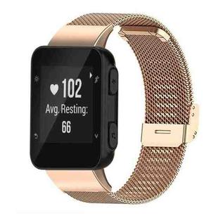 For Garmin Forerunner 35/30/35j 20mm xDfind Milanese Metal Buckle Watch Band(Rose Gold)