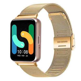 For Samsung Galaxy Fit3 xDfind Milanese Metal Buckle Watch Band(Gold)