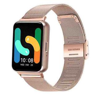 For Samsung Galaxy Fit3 xDfind Milanese Metal Buckle Watch Band(Rose Gold)