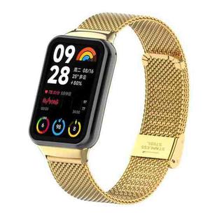 For Xiaomi Smart Band 9 Pro/8 Pro/Redmi Watch 5/4 xDfind Milanese Metal Buckle Watch Band(Gold)