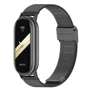 For Xiaomi Smart Band 10 / 9 / 8 NFC xDfind Milanese Metal Buckle Watch Band(Black)
