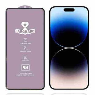 For iPhone 14 Pro 9H 0.4mm High Aluminum Large Arc Tempered Glass Film