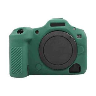 For Canon EOS R5 Mark II / R5II Glossy Soft Silicone Protective Case(Green)