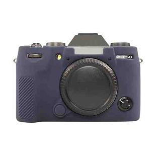 For FUJIFILM X-T50 Glossy Soft Silicone Protective Case(Blue)