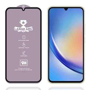 For Samsung Galaxy A34 5G 9H 0.4mm High Aluminum Large Arc Tempered Glass Film