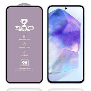 For Samsung Galaxy A55 5G 9H 0.4mm High Aluminum Large Arc Tempered Glass Film