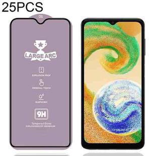 For Samsung Galaxy A04 25pcs 9H 0.4mm High Aluminum Large Arc Tempered Glass Film