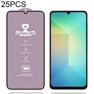 For Samsung Galaxy A06 4G 25pcs 9H 0.4mm High Aluminum Large Arc Tempered Glass Film