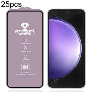 For Samsung Galaxy S23 FE 5G 25pcs 9H 0.4mm High Aluminum Large Arc Tempered Glass Film