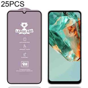 For Samsung Galaxy M05 25pcs 9H 0.4mm High Aluminum Large Arc Tempered Glass Film
