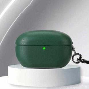 For Sony WF-1000XM5 Oily Leather Split Earphone Case(Green)