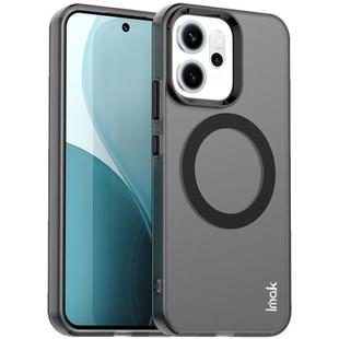 For OPPO Reno14 F 5G Global IMAK Chocolate Series TPU + PET MagSafe Phone Case(Black)