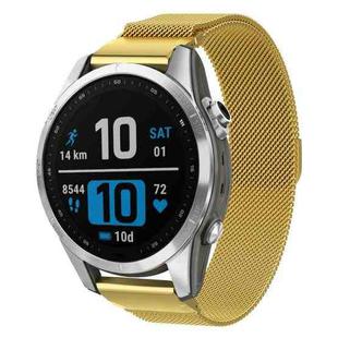 For Garmin Fenix 8/7S/6S/5S 20mm xDfind Milanese Quick Release Metal Watch Band(Gold)