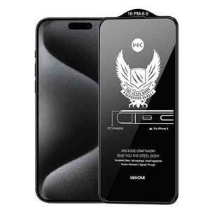 For iPhone 15 Pro WK WTP-012 KinKong 0.25mm 9H 4D Curved Privacy Tempered Glass Film