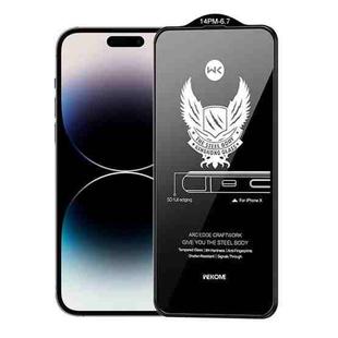 For iPhone 14 Pro Max WK WTP-012 KinKong 0.25mm 9H 4D Curved Privacy Tempered Glass Film