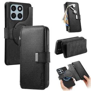 For Honor X8b CaseNeo MagSafe RFID Anti-theft Zipper Wallet Retro Leather Phone Case(Black)
