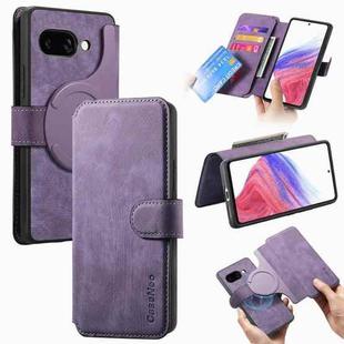 For Google Pixel 9a CaseNeo MagSafe RFID Anti-theft Retro Leather Phone Case(Purple)