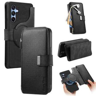 For Samsung Galaxy A16 CaseNeo MagSafe RFID Anti-theft Zipper Wallet Retro Leather Phone Case(Black)