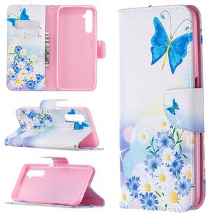 For OPPO Realme 6 Colored Drawing Pattern Horizontal Flip Leather Case with Holder & Card Slots & Wallet(Butterfly Love)