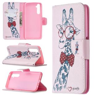 For OPPO Realme 6 Pro Colored Drawing Pattern Horizontal Flip Leather Case with Holder & Card Slots & Wallet(Deer)