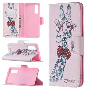 For OPPO Reno3 Pro Colored Drawing Pattern Horizontal Flip Leather Case with Holder & Card Slots & Wallet(Deer)