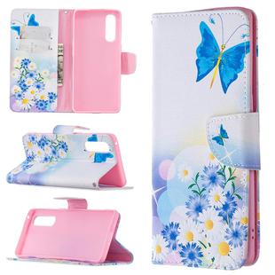 For OPPO Reno3 Pro Colored Drawing Pattern Horizontal Flip Leather Case with Holder & Card Slots & Wallet(Butterfly Love)