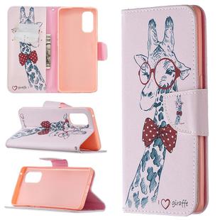 For OPPO Reno4 Pro 5G Colored Drawing Pattern Horizontal Flip Leather Case with Holder & Card Slots & Wallet(Deer)