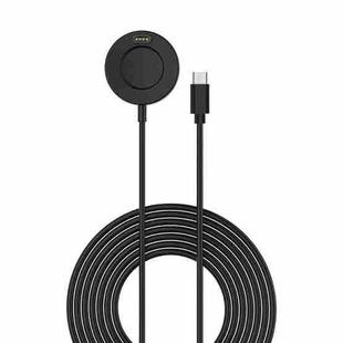 For Garmin Fenix 8 / 7X / 6S Pro xDfind Type-C / USB-C Port Integrated Watch Charger With Data Transmission(Black)