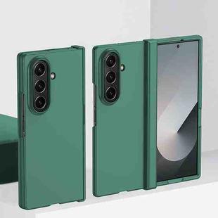 For Samsung Galaxy Z Fold7 5G 3 in 1 Skin Feel PC Phone Case(Forest Green)